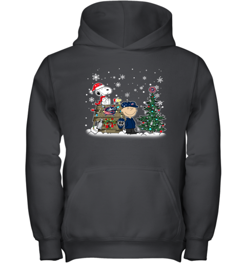 NHL Columbus Blue Jackets Snoopy Charlie Brown Woodstock Christmas Stanley Cup Hockey T Shirt TPT6PopByER youth hoodie 43 95 151514 front black