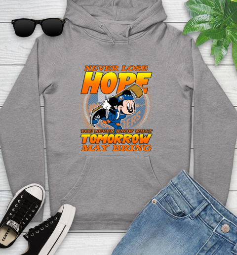 New York Islanders NHL Hockey ootball Mickey Disney Never Lose Hope Youth Hoodie 6
