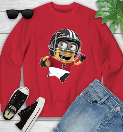 NFL Atlanta Falcons Minions Disney Football Sports Youth Sweatshirt 9