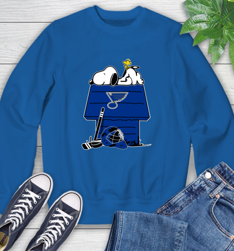 St.Louis Blues NHL Hockey Snoopy Woodstock The Peanuts Movie Sweatshirt 8