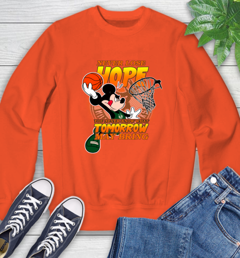 Milwaukee Bucks NBA Basketball Mickey Disney Never Lose Hope Sweatshirt 3