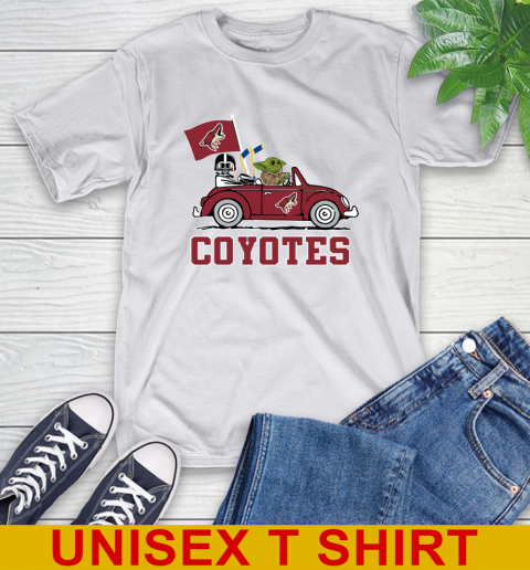 NHL Hockey Arizona Coyotes Darth Vader Baby Yoda Driving Star Wars Shirt T-Shirt 12