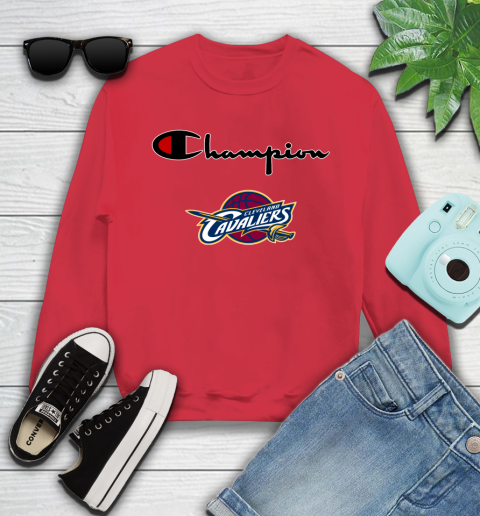 NBA Basketball Cleveland Cavaliers Champion Shirt Youth Sweatshirt 5