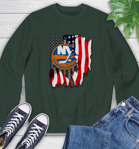 New York Islanders NHL Hockey American Flag Sweatshirt 12