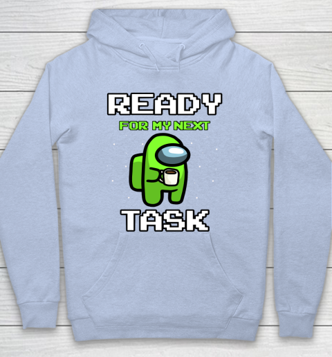 Among Us Shirt Ready For Work Green Hoodie 5