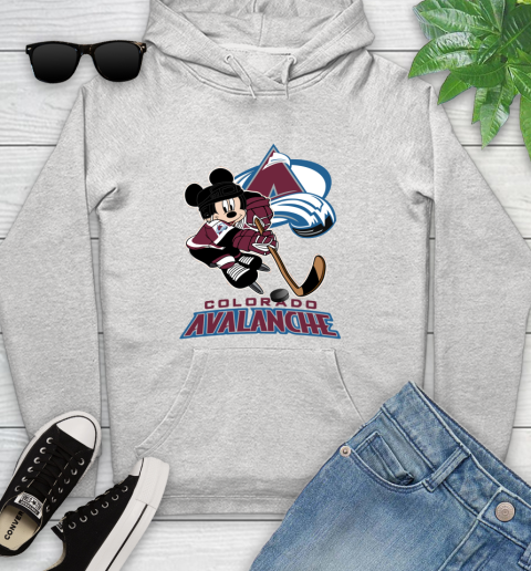 NHL Colorado Avalanche Mickey Mouse Disney Hockey T Shirt Youth Hoodie