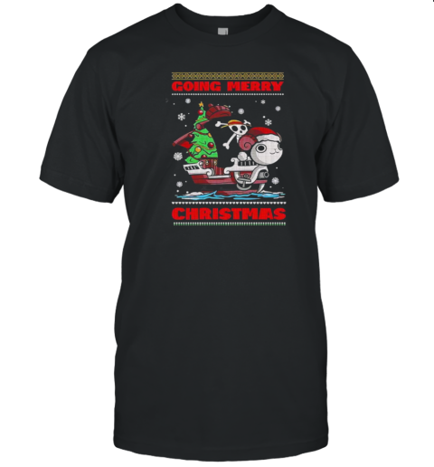 One Piece Going Merry ugly Christmas 2024 T-Shirt