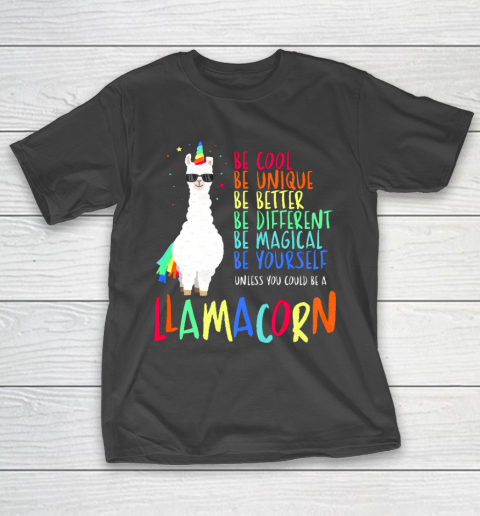 Funny Llamacorn Funny Cute Llama Unicorn T-Shirt