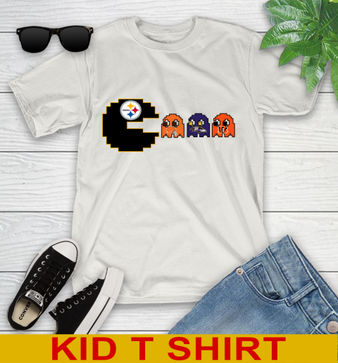 Pittsburgh Steelers NFL Football Pac Man Champion Youth T-Shirt 12