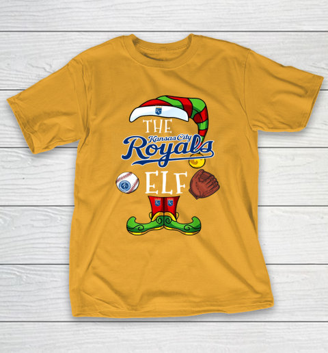 Kansas City Royals Christmas ELF Funny MLB T-Shirt 2
