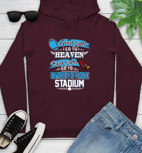 Arizona Cardinals NFL Bad Girls Go To University Of Phoenix Shirt Youth Hoodie 7