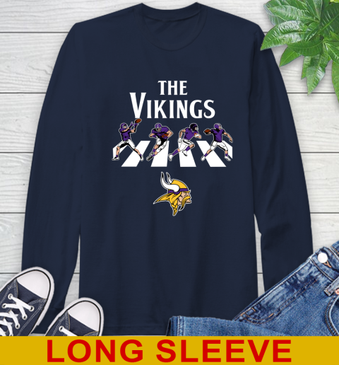 NFL Football Minnesota Vikings The Beatles Rock Band Shirt Long Sleeve T-Shirt 3