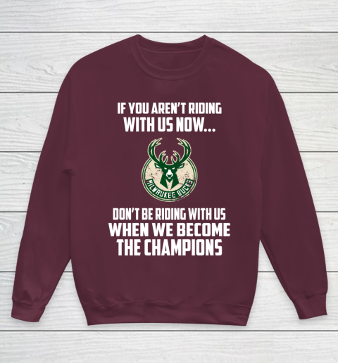 NBA Milwaukee Bucks Basketball We Become The Champions Youth Sweatshirt 4