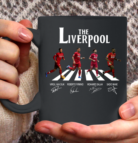 The Liverpool Van Dijk Firmino Salah Mane Signatures Ceramic Mug 11oz