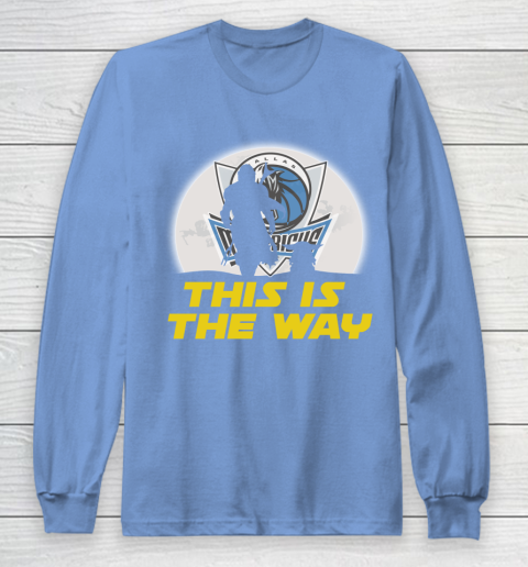 Dallas Mavericks NBA Basketball Star Wars Yoda And Mandalorian This Is The Way Long Sleeve T-Shirt 8