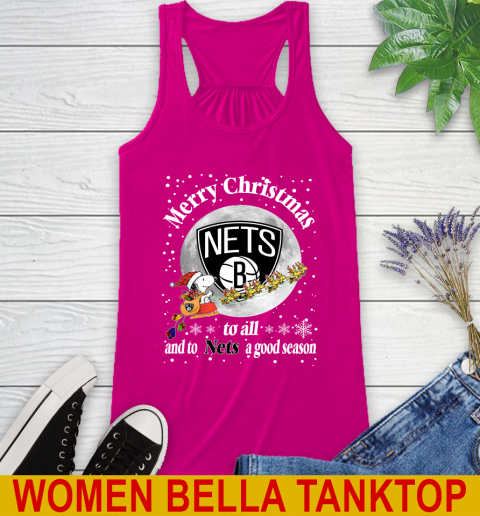 Brooklyn Nets Merry Christmas To All And To Nets A Good Season NBA Basketball Sports Racerback Tank 6