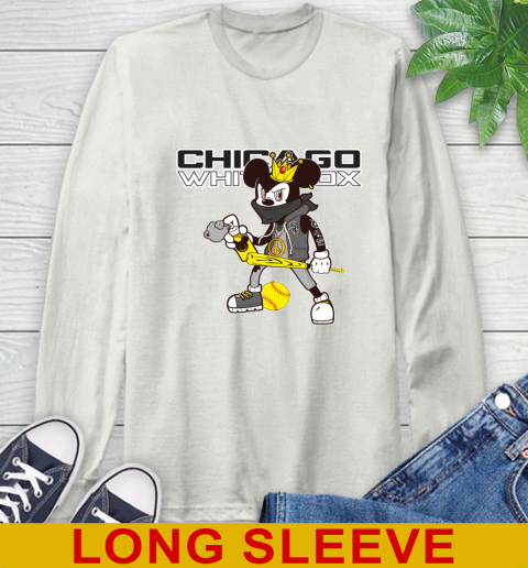 Chicago White Sox MLB Baseball Mickey Peace Sign Sports Long Sleeve T-Shirt 12