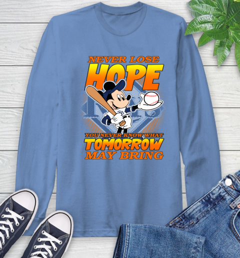 Tampa Bay Rays MLB Baseball Mickey Disney Never Lose Hope Long Sleeve T-Shirt 12