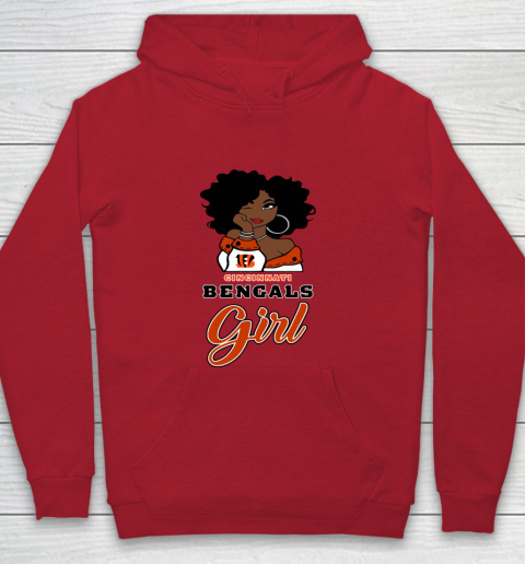 Cincinnati Bengals Girl NFL Youth Hoodie 9