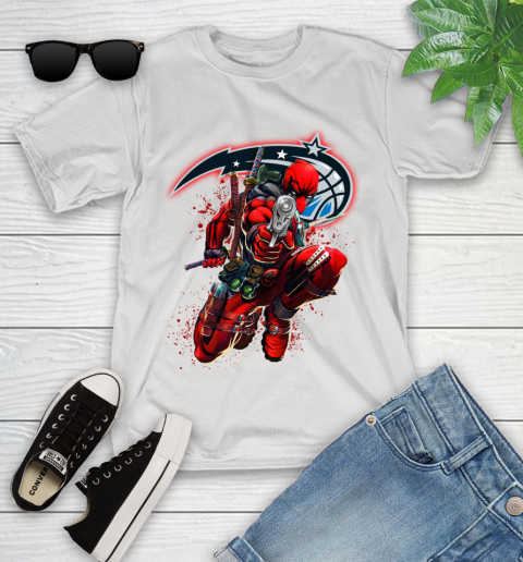 NBA Deadpool Marvel Comics Sports Basketball Orlando Magic Youth T-Shirt