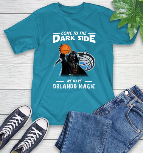 NBA Come To The Dark Side We Have Orlando Magic Star Wars Darth Vader Basketball T-Shirt 9