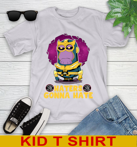 NBA Basketball Toronto Raptors Haters Gonna Hate Thanos Minion Marvel Shirt Youth T-Shirt 5