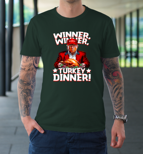 Funny Trump Winner Winner Turkey Dinner Thanksgiving T-Shirt 3