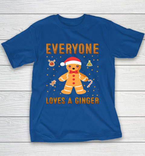 Everyone Loves A Ginger Funny Christmas Youth T-Shirt 6