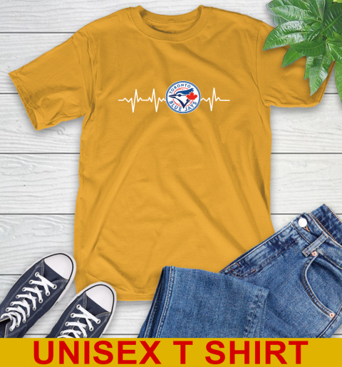 Toronto Blue Jays MLB Baseball Heart Beat Shirt T-Shirt 2
