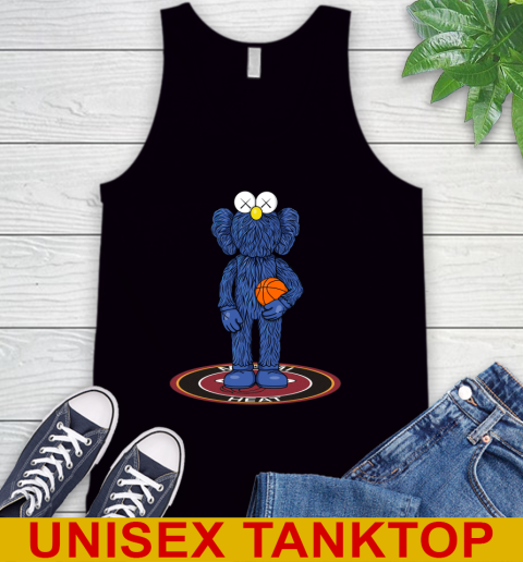 NBA Basketball Miami Heat Kaws Bff Blue Figure Shirt Tank Top 2