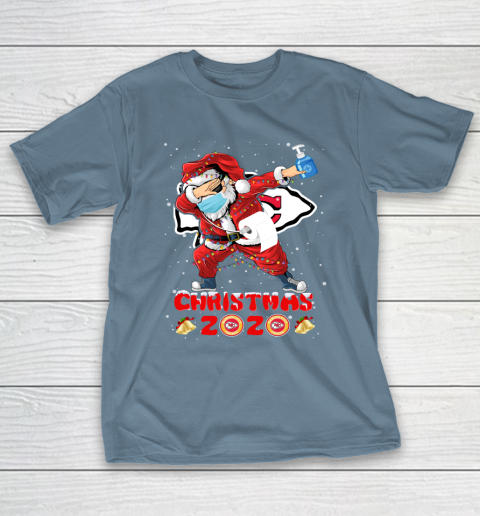 Kansas City Chiefs Funny Santa Claus Dabbing Christmas 2020 NFL T-Shirt 6