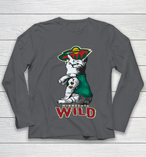 NHL My Cat Loves Minnesota Wild Hockey Youth Long Sleeve 6
