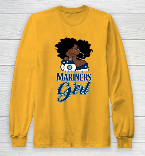 Seattle Marinerss Girl MLB Long Sleeve T-Shirt 3