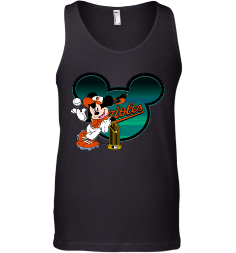 MLB Baltimore Orioles The Commissioner's Trophy Mickey Mouse Disney  Baseball T Shirt - Rookbrand