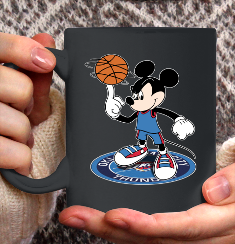 NBA Basketball Oklahoma City Thunder Cheerful Mickey Disney Shirt Ceramic Mug 15oz