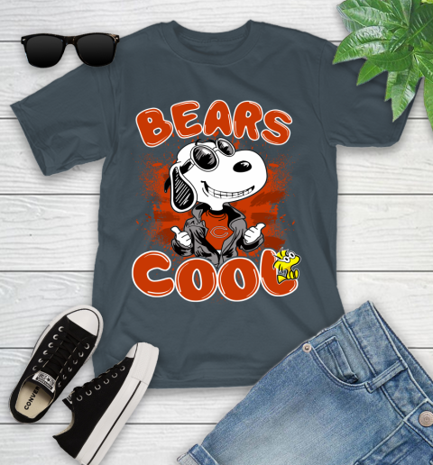 NFL Football Chicago Bears Cool Snoopy Shirt Youth T-Shirt 9