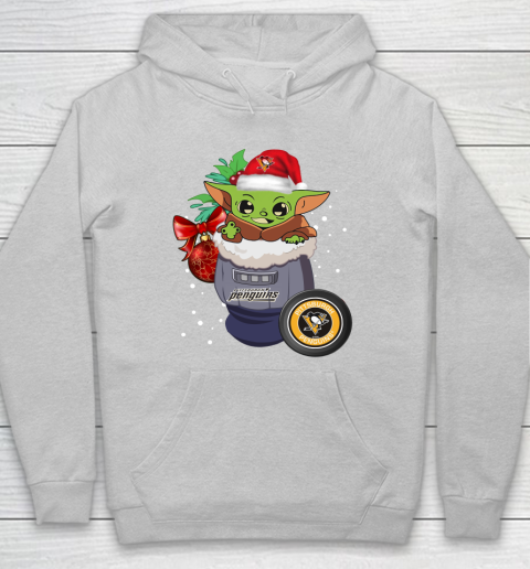 Pittsburgh Penguins Christmas Baby Yoda Star Wars Funny Happy NHL Hoodie 6