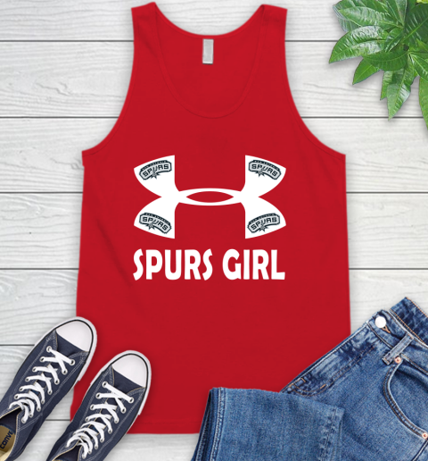 NBA San Antonio Spurs Girl Under Armour Basketball Sports Tank Top 5