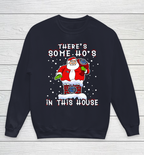 Orlando Magic Christmas There Is Some Hos In This House Santa Stuck In The Chimney NBA Youth Sweatshirt 2