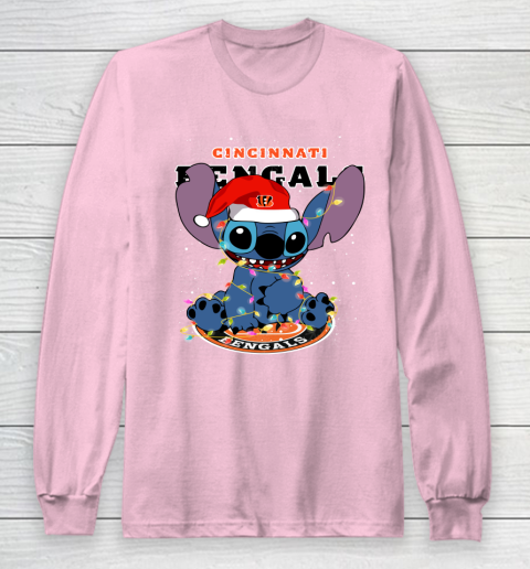 Cincinnati Bengals NFL Football noel stitch Christmas Long Sleeve T-Shirt 6