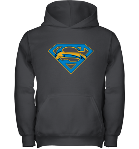 We Are Undefeatable Los Angeles Chargers x Superman NFL Youth Hoodie