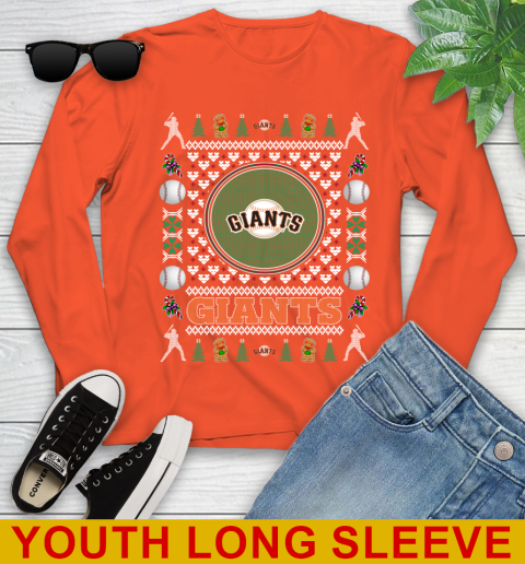 San Francisco Giants Merry Christmas MLB Baseball Loyal Fan Youth Long Sleeve 3