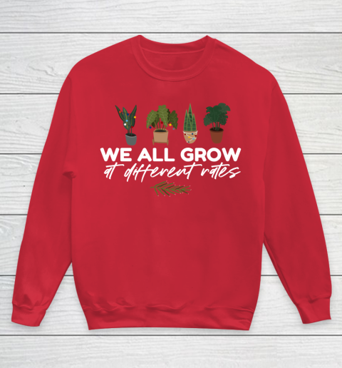 We All Grow At Different Rates, Special Education Teacher Autism Awareness Youth Sweatshirt 7