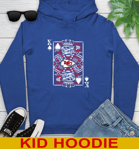 Kansas City Chiefs NFL Football The King Of Spades Death Cards Shirt Youth Hoodie 10