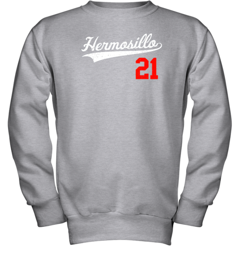 njpx hermosillo shirt in baseball style for mexican fans youth sweatshirt 47 front sport grey