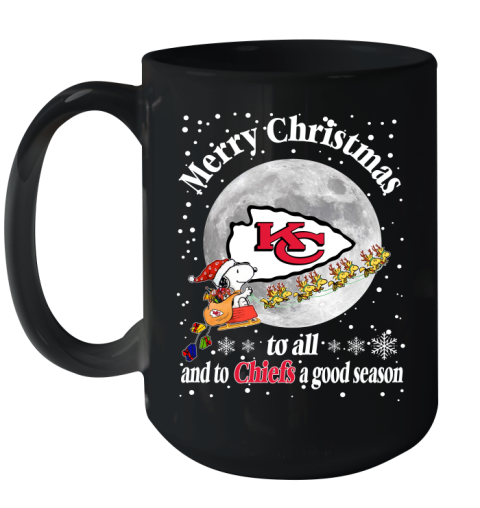 Kansas City Chiefs Merry Christmas To All And To Chiefs A Good Season NFL Football Sports Ceramic Mug 15oz