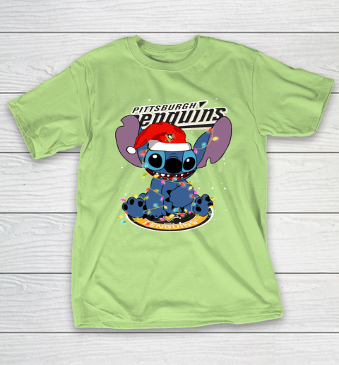 Pittsburgh Penguins NHL Hockey noel stitch Christmas T-Shirt 6