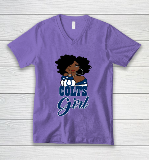 Indianapolis Colts Girl NFL V-Neck T-Shirt 9