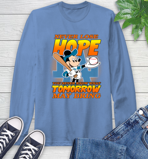 Los Angeles Dodgers MLB Baseball Mickey Disney Never Lose Hope Long Sleeve T-Shirt 12