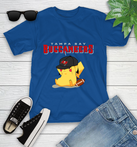 NFL Pikachu Football Tampa Bay Buccaneers Youth T-Shirt 9